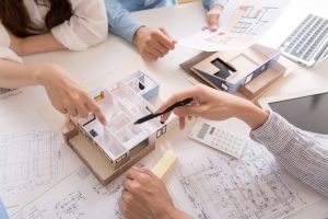 Couple planning their house move