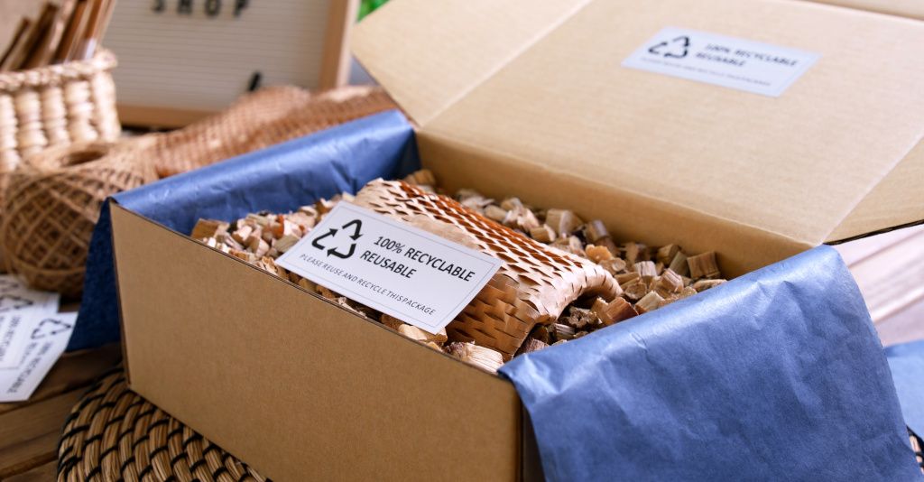 100% Recyclable cardboard boxes